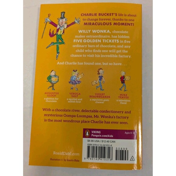 Charlie and the Chocolate Factory Roald Dahl 2022 Puffin PB Quentin Blake - Picture 2 of 4